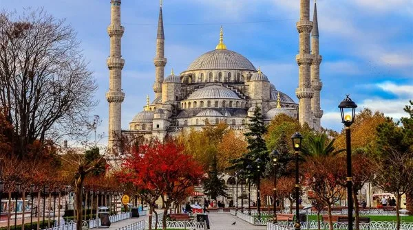Sultanahmet Square and Blue Mosque view