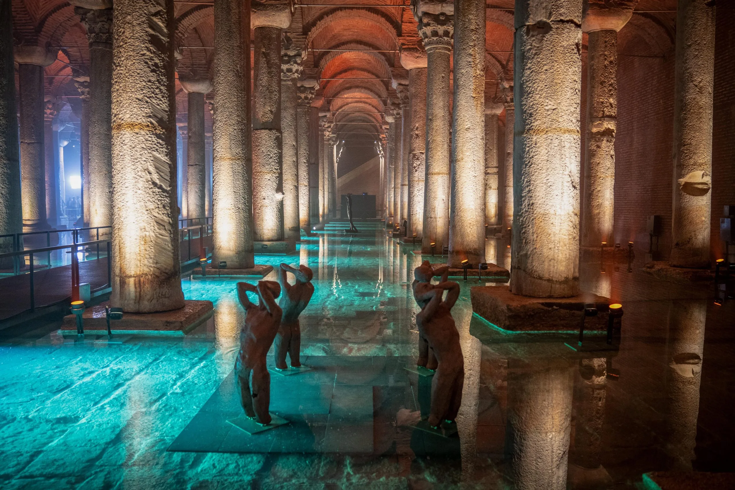 Basilica Cistern Medusa heads Istanbul